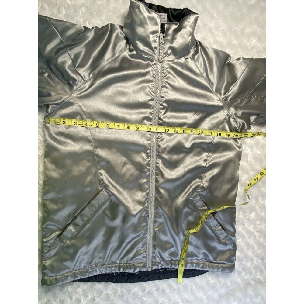 Columbia Convert Boardwear Jacket Women Large Gray Silver Zip Pockets Drawstring - Picture 4 of 15